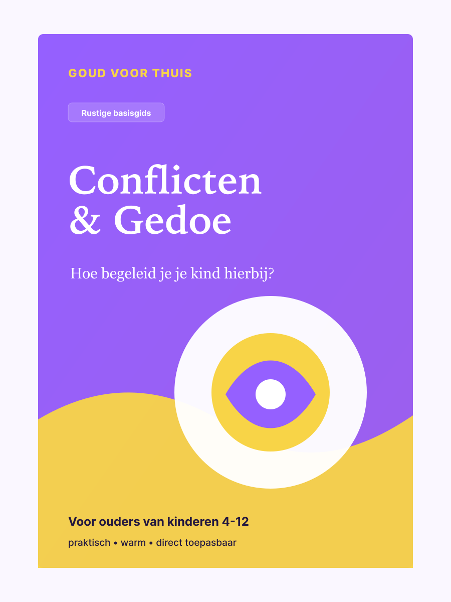 Voorkant van de oudergids Conflicten en Gedoe